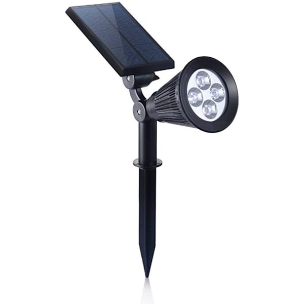 Solcelle-spotlights til udendørs brug, 180° justerbar automatisk tænd/sluk flagstang L