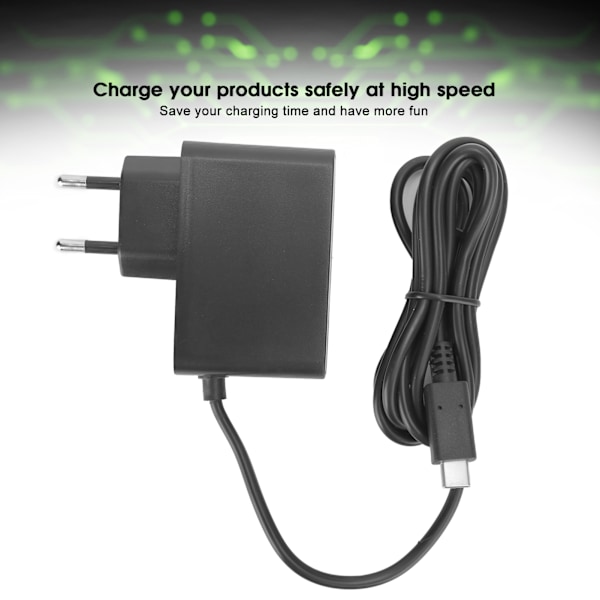 100‑240V Värdladdare Laddningskabel 5V Ström AC Adapter Strömförsörjning för Switch