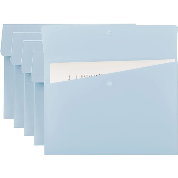 Filmappar Bokstavsstorlek Filjackor Organizer Plast Pastel Blue