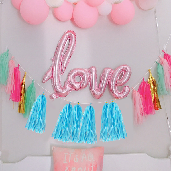 10Bag Paper Tassels Garland Banner - Tissue Paper Tassels for