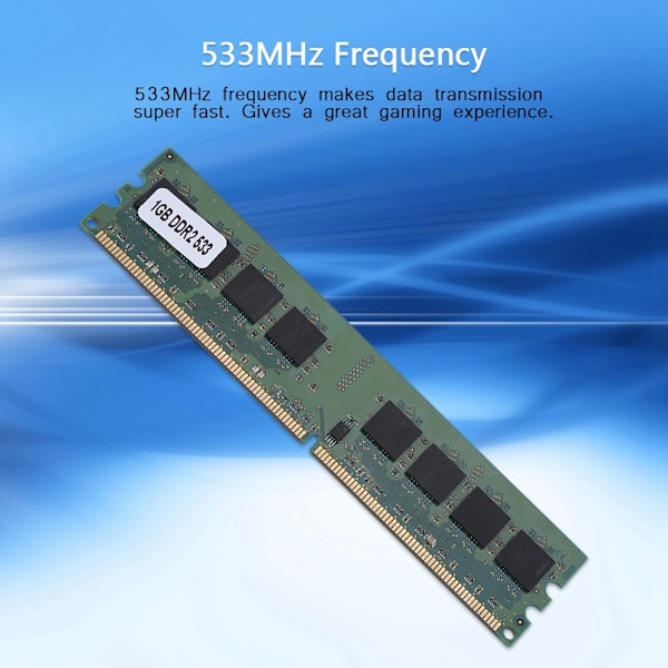 533MHz nopea datansiirto DDR2-muistimoduuli Suuri 1GB 240-pin DDR2 AMD:lle