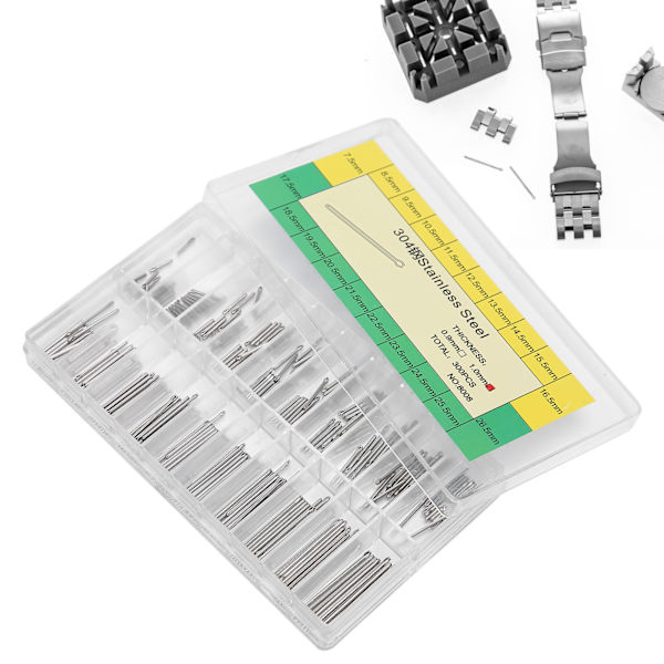 1,0 mm Split Pins Bars Urrem til armbåndsur Split Pins 304 Rustfrit stål Urdele 7,5 mm-26,5 mm