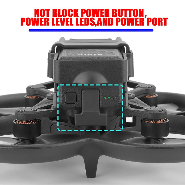 Batterihållare Clip för DJI Avata FPV Drone Intelligent Flight Batteries Fixator Tillbehör Rem Fällbart Lås