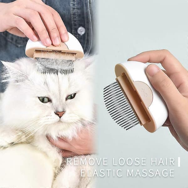Kattborste för fällning, masserande skalborstset, kattborste för fällning och pälsvård