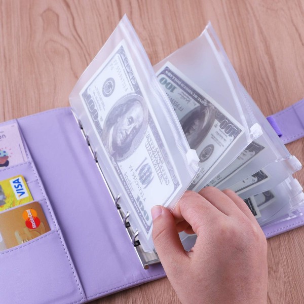 A6 PU Læder Notebook Binder Genopfyldelig 6 Ring Binder til A6