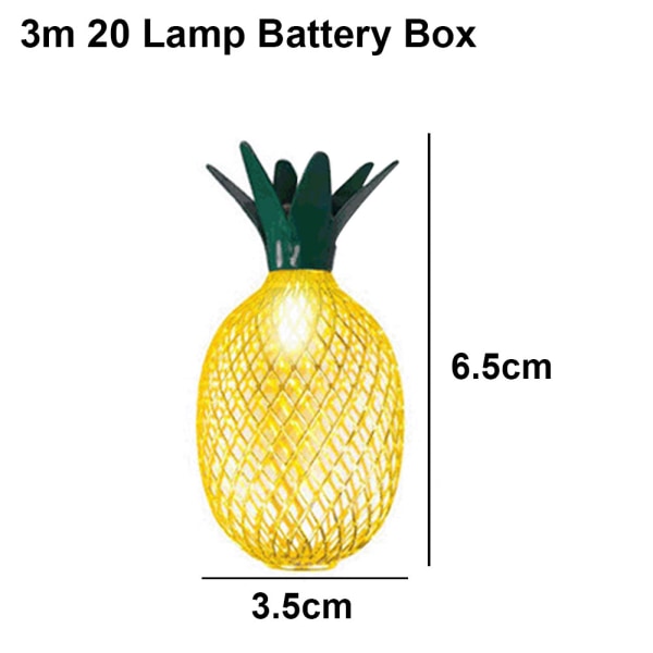 Ananasvalonauhat terassikodin hääjuhliin makuuhuoneeseen B