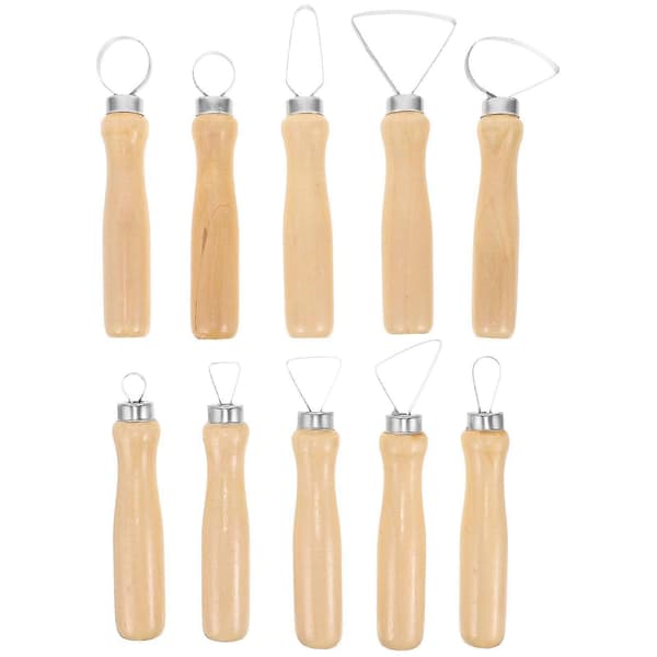 10st Ceramic Clay Cutters Pottery Clay Tools Clay Sculpture Making Tools Pottery Carving Making Tools[D] As Shown As Shown 14.00X2.50X2.50CM