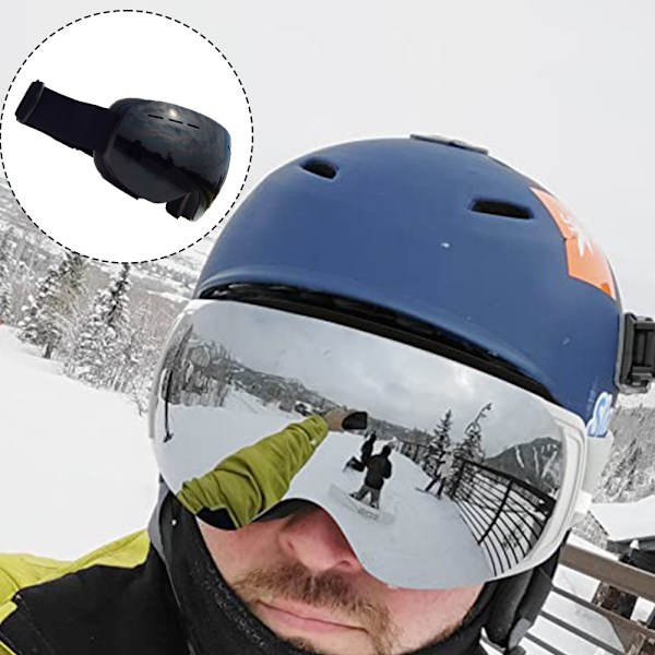 Dobbeltlags anti-tåke skibriller for voksne med nærsynt ramme