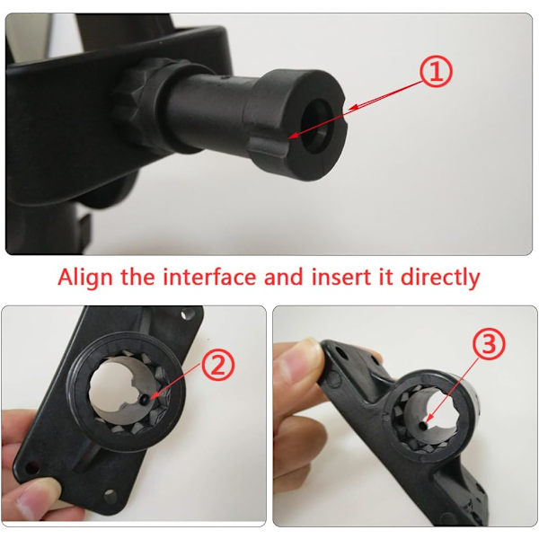 Fiske Power Lock Stang Holder med 2 Side Mounts Justerbar Båd Fiske Stang Holdere