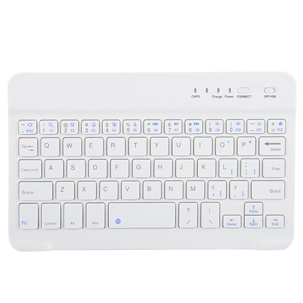 7in Saks Design Ultra Slim Bluetooth Tastatur Glatt Skriving for Android/iOS/Windows