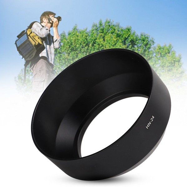 HN‑24 Full Metal Camera Lens Hood Shade Protector for Nikon AF 75‑300mm F / 4.5‑5.6 Lens