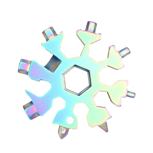 18-i-1 Snowflake Multi-verktyg, Rostfri Kompakt Bärbar colorful