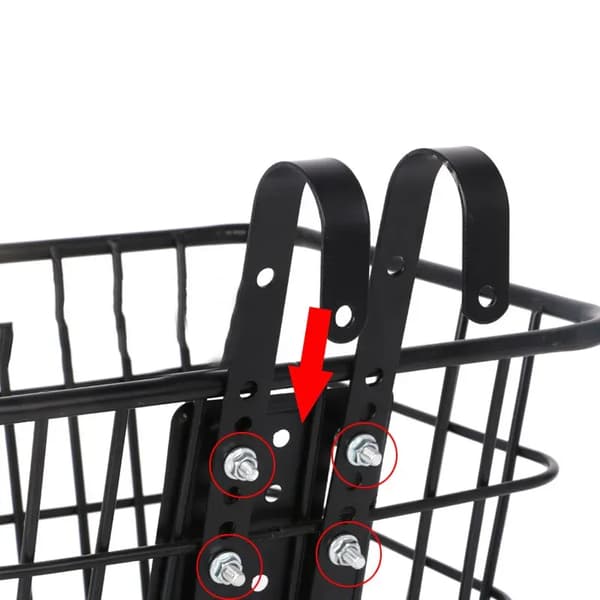 Hanging Bold Bicycle Basket Electric Vehicle Adjustable Front Frame Basket Multifunctional Quick Release Hook-FF-[TT]