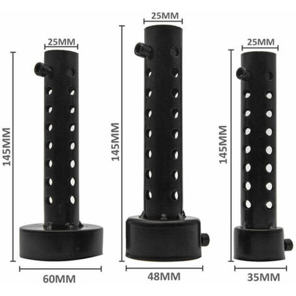 2x Motorcykeludstødning Kan Lydpotte Lydpotte DB Killer 48mm Universal