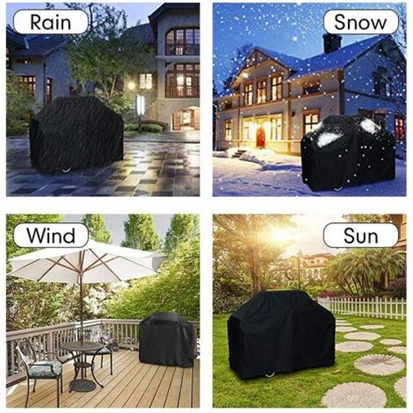 Vanntett grilltrekk Anti-UV / Anti-fuktighetsbeskyttelse for utendørs grill 145x61x117cm