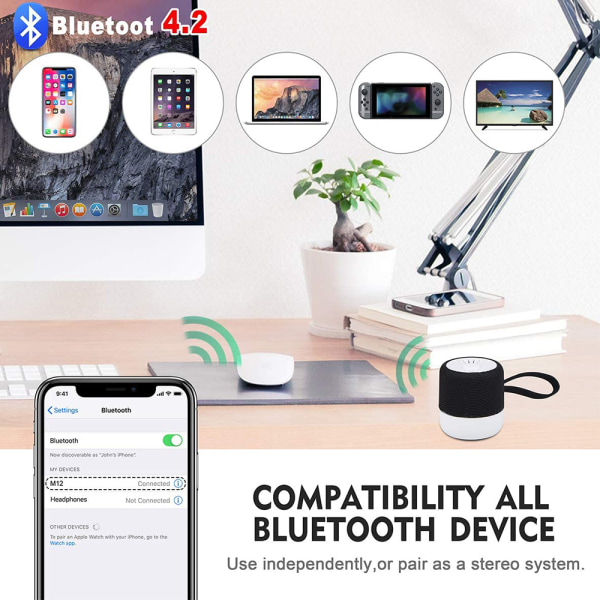 Langattomat vedenpitävät kannettavat Bluetooth-kaiuttimet