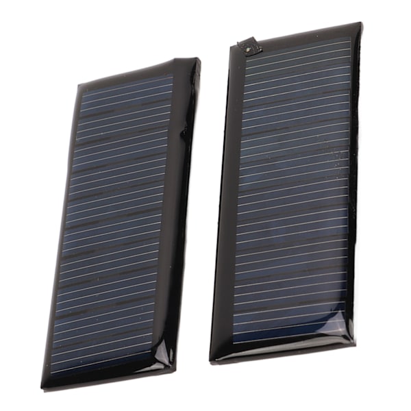 2 stk 45MA 5V Mini solcellepaneler 3.7V Høy konverteringsgrad Energisparende Effektive polykrystallinske solceller