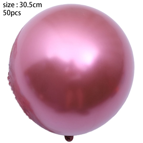 Krom Metal Balloner 50 stk. 12 tommer Tykke Latexballoner til