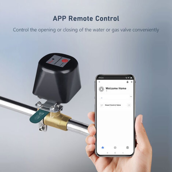 Wi-Fi Smart Vannventil for Hendelbryter Elektrisk Gassventil