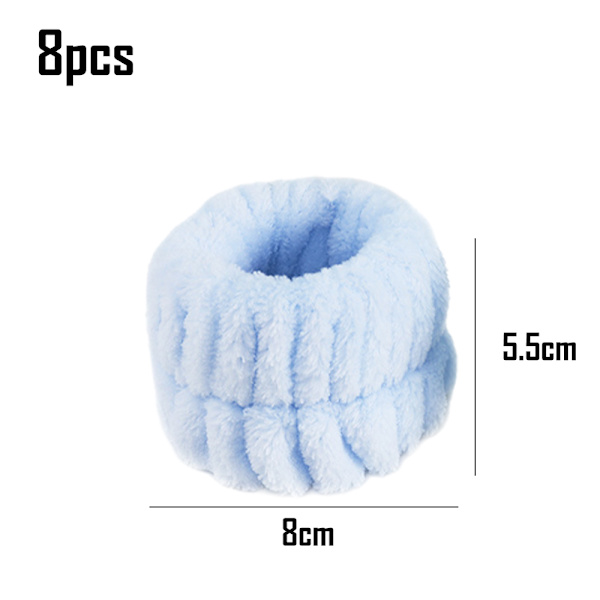 Håndleds scrunchies til ansigtsvask absorberende håndled