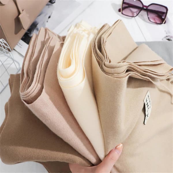 Dame Høst Vinter Skjerf Klassisk Dusk Stole Skjerf Varm Myk Lett Stor Teppe Wrap Sjal Skjerf kamel camel