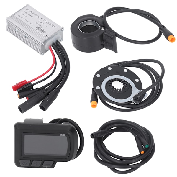 Elektrisk cykelmotorstyring 15A elektrisk cykelmodifikationssæt med EN06-panel til 250W 350W motor