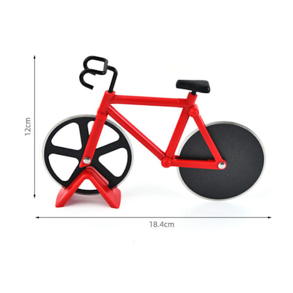 1st Pizzaskärare Blå Cykelcykel Pizzaskärare med Display St Red