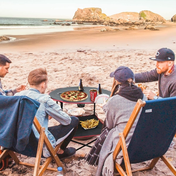 HANGOU Campingbord Bärbart Lättvikts hopfällbart picknickbord