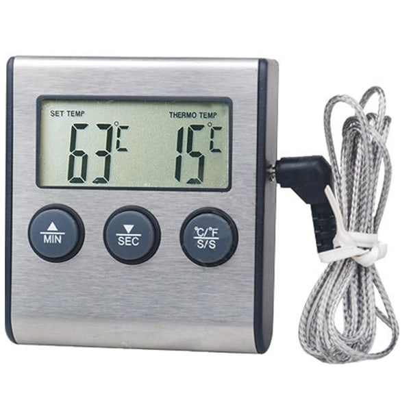 Kjøleskap Frys termometer Alarm, høy og lav temperatur