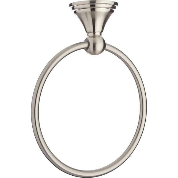 Moderne rund håndklering, 16 cm i diameter, laget av rustfritt stål, for bad og dusj