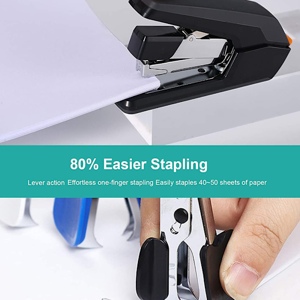 Enkelhandsstapler, lätt att ladda ergonomisk tung stap