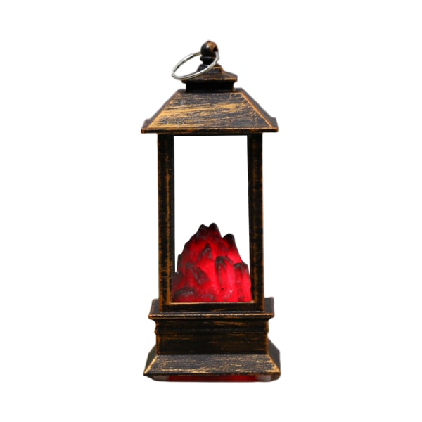 Julevindlampe simulering svart kull brannlampe peis