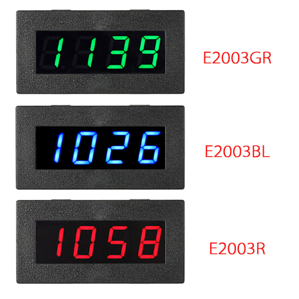 Digital frekvensmeter speedometer DC 8 til 15V 0,56 tommer 5 til 9999 RPM 4 LED digital display frekvenstæller grøn