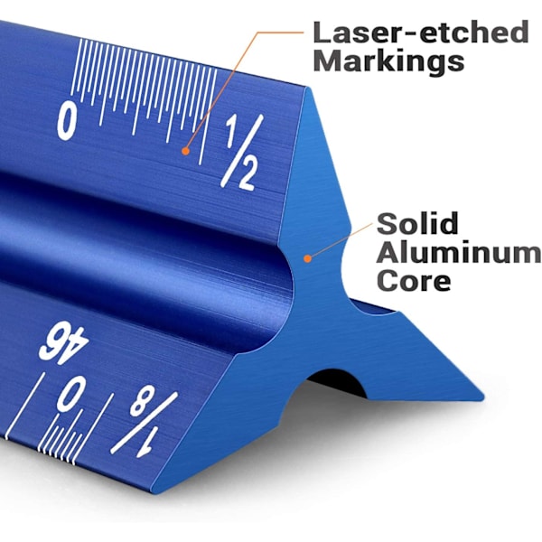1 st aluminiumarkitektlinjal triangellinjal