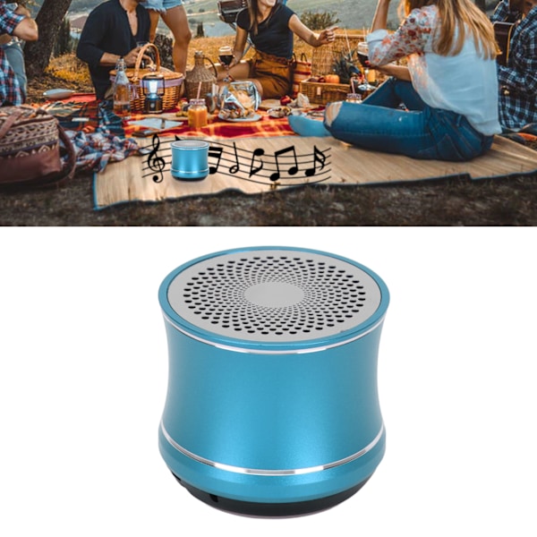 Mini Bluetooth-högtalare IP67 Vattentät Automatisk Anslutning Bärbar Trådlös Högtalare med Basradiator för Duschrum Cykel Bil Blå