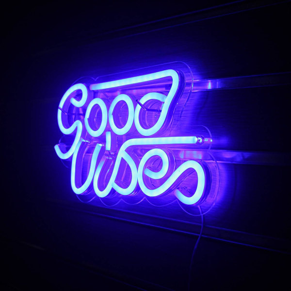 Good Vibes Neonljusskyltar för rummet