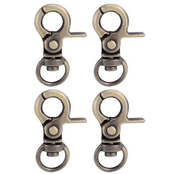 12 st 3 Färger DIY Handväska Tillverkning Hummer Spännen Zink Legering Klämmor Hook Tillbehör