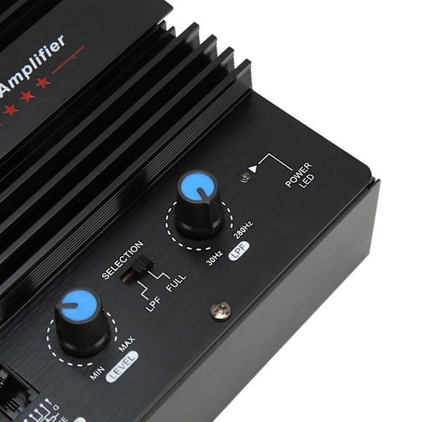 PA 80D Bilforstærkerkort Professionel Høj Effekt Subwoofer Pladeforstærker til Bilunderholdning 12V 1000W