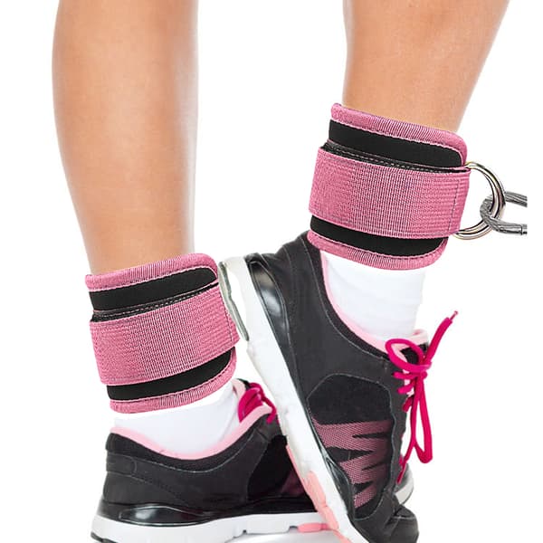 Ankle Straps for Cable Machines, 2-pack Pink Pink 144