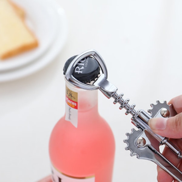 Vinkorkskruv hushålls multifunktionell vinkorkskruv för att öppna vinartefaktflasköppnare