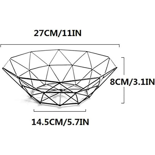 Fruit Basket, Simple Style Iron Fruit Basket, Multifunctional Fruit Vegetable Basket Fruit Bowl, Home Kitchen Fruit Plate Decoration