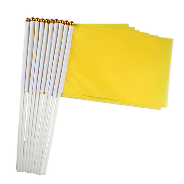 20-pack med små flaggor på pinne, enfärgade DIY-flaggor för fester