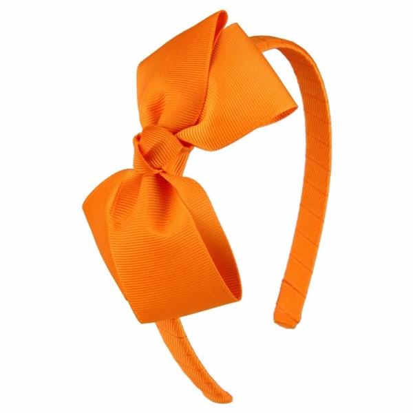 Sløjfehårbånd, stilfuldt og enkelt, orange