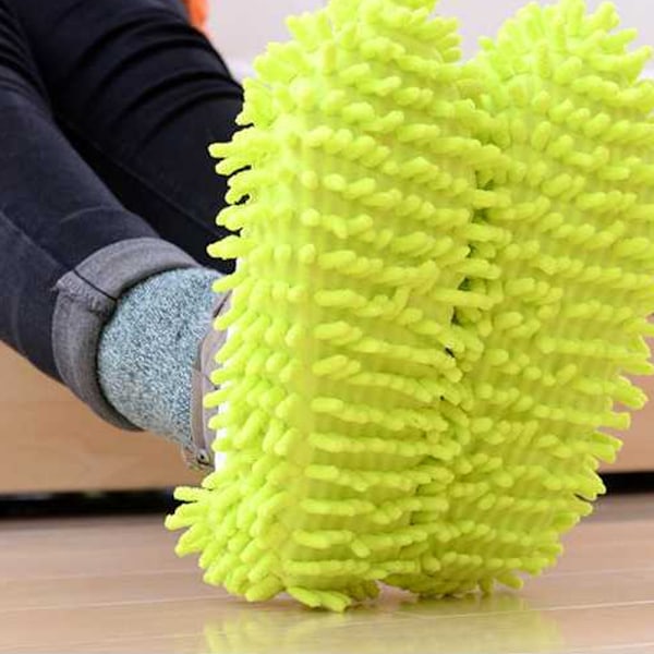 Mop Slippers Sko Dækker Støv Duster Slippers Rengøring Gulv