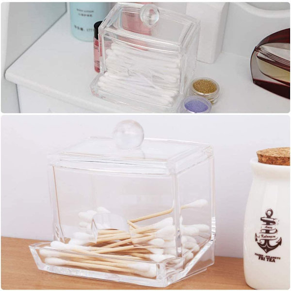 Akryl Q-tips holder for Q-tips bomullsdotter, Q-tips