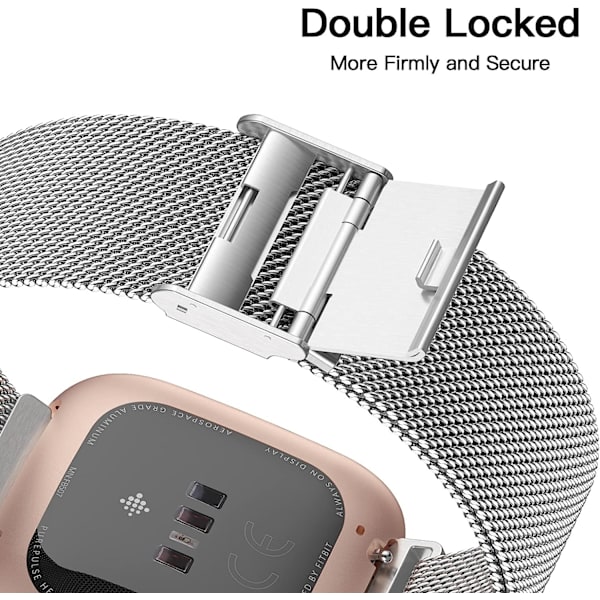 Metallband kompatibel med Fitbit Versa/Fitbit Versa 2 Band