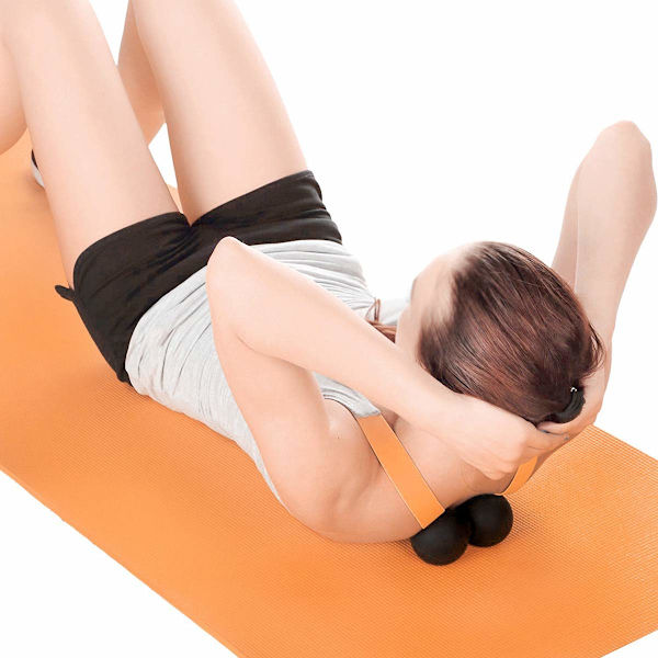 Jordnötsformad yogamassageboll, fysioterapiball, verktyg för djupvävnadsmassage med akupressur (2,5 tum, 1 st)