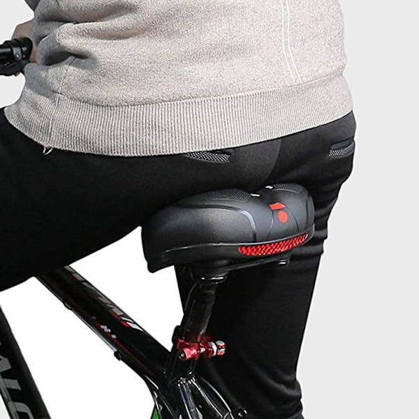 Cykelsadel, minnesskum gel cykelsadel, ergonomisk ihålig sadel, vattentät och andningsbar sadel för män och kvinnor