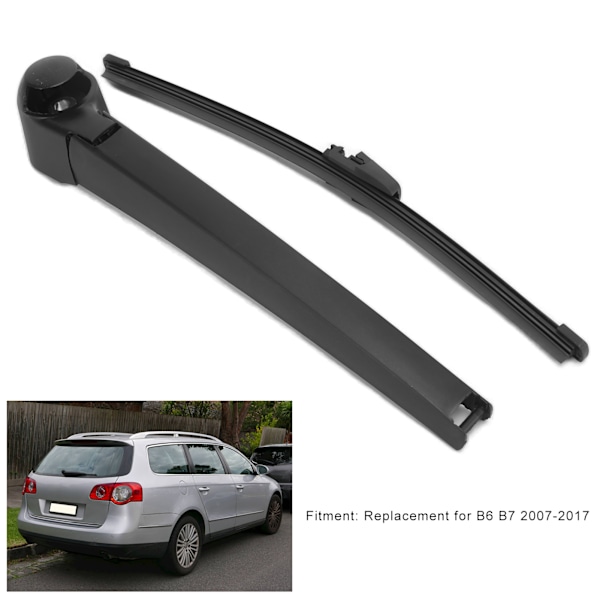 Bagesæt til bagrudeviskerarm 6Q6955707C Udskiftning til B6 B7 2007‑2017 Sort