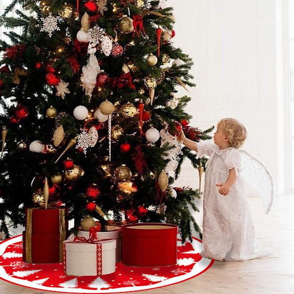 Bondegårds juletræsskørter til juledekoration Nytår